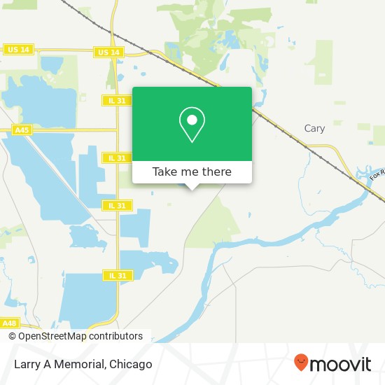 Larry A Memorial map