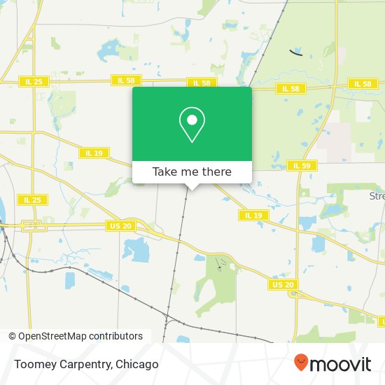 Mapa de Toomey Carpentry