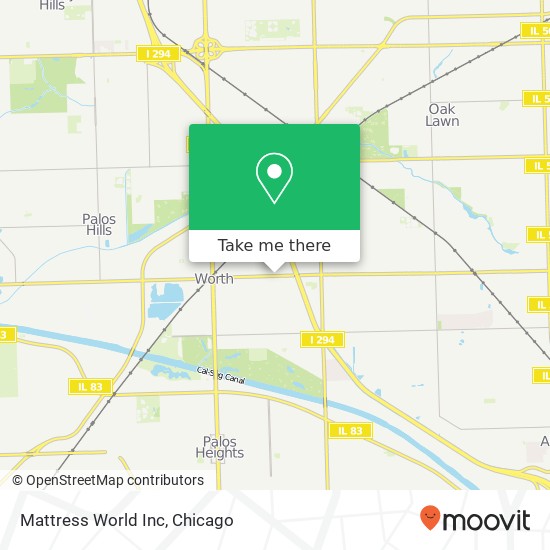 Mattress World Inc map