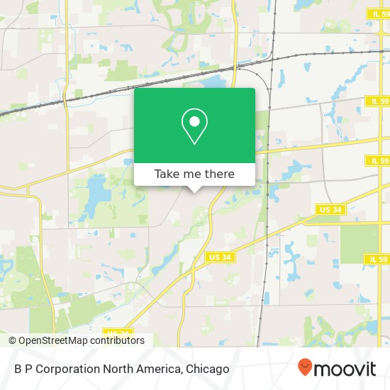 B P Corporation North America map