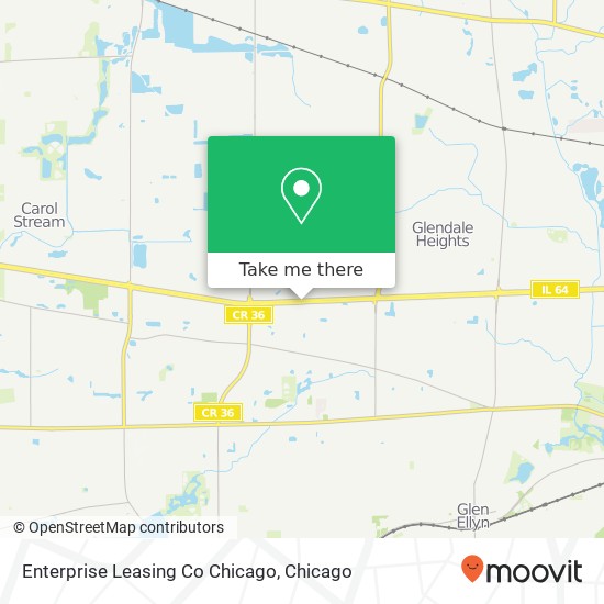 Enterprise Leasing Co Chicago map