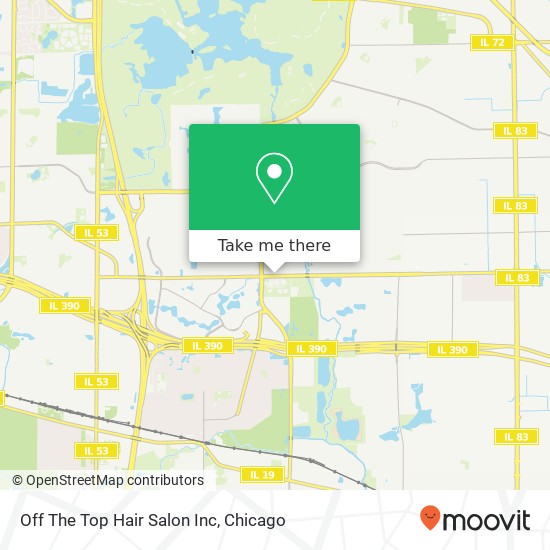 Off The Top Hair Salon Inc map