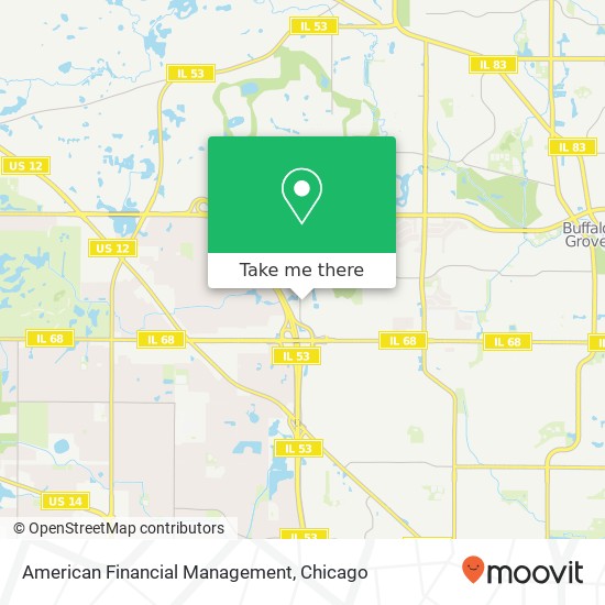 American Financial Management map