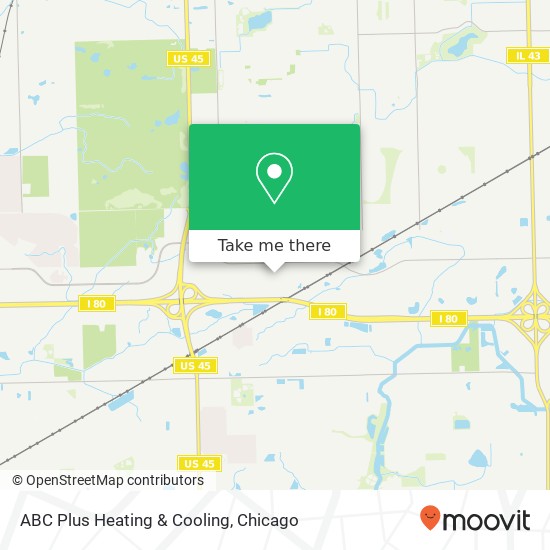 Mapa de ABC Plus Heating & Cooling