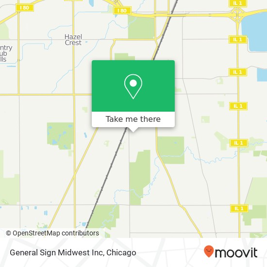 General Sign Midwest Inc map