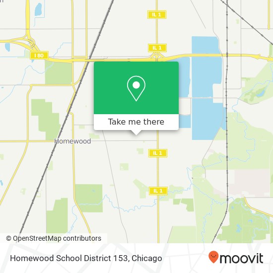 Homewood School District 153 map