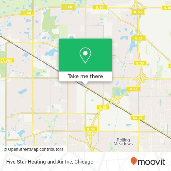 Five Star Heating and Air Inc map