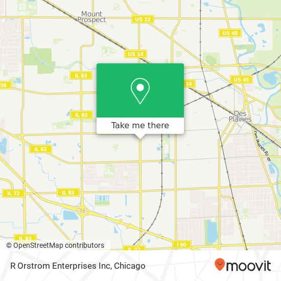 R Orstrom Enterprises Inc map