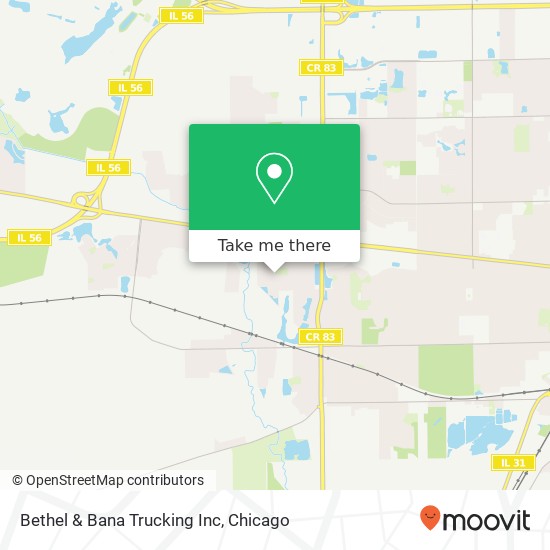 Mapa de Bethel & Bana Trucking Inc