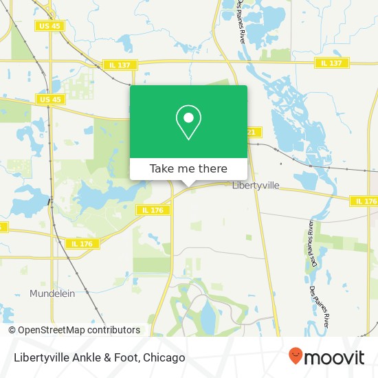 Mapa de Libertyville Ankle & Foot