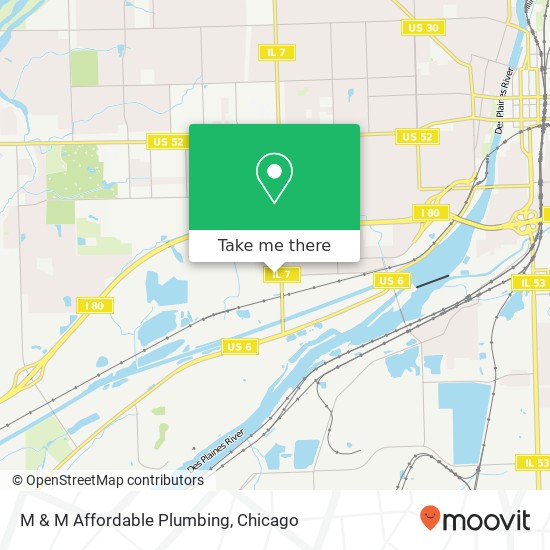 M & M Affordable Plumbing map