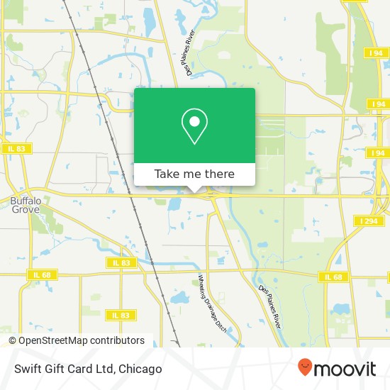 Mapa de Swift Gift Card Ltd