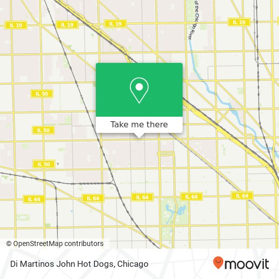 Mapa de Di Martinos John Hot Dogs