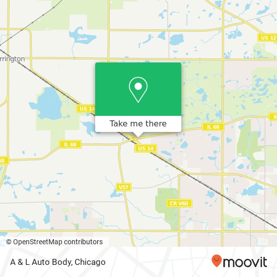 A & L Auto Body map