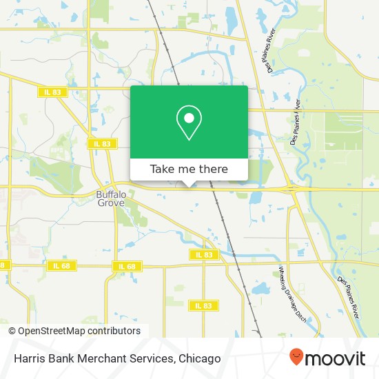 Harris Bank Merchant Services map