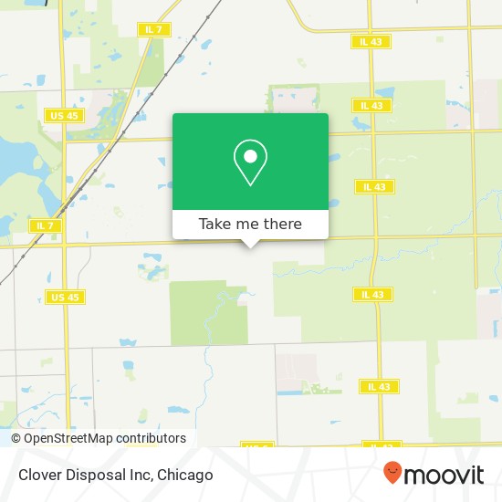 Clover Disposal Inc map