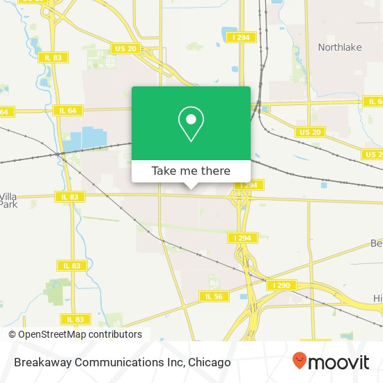 Mapa de Breakaway Communications Inc