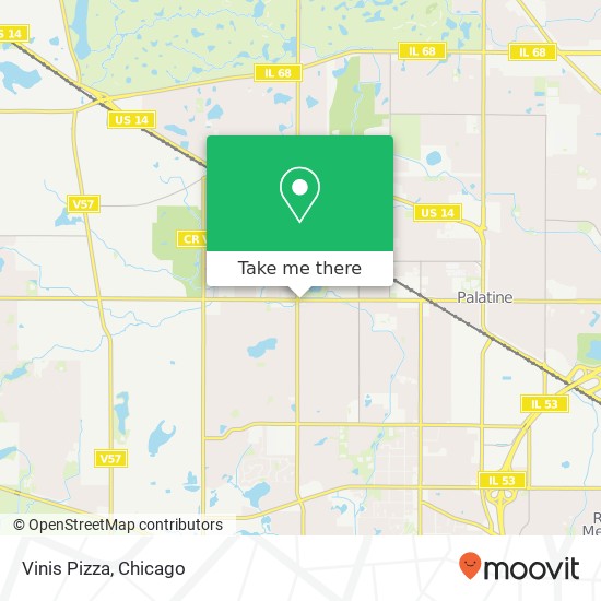 Vinis Pizza map