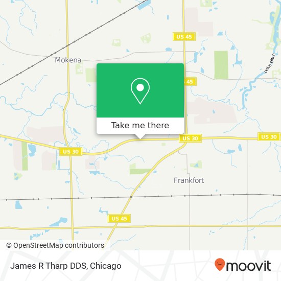 James R Tharp DDS map