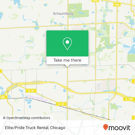 Elite/Pride Truck Rental map