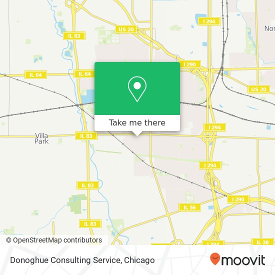 Donoghue Consulting Service map