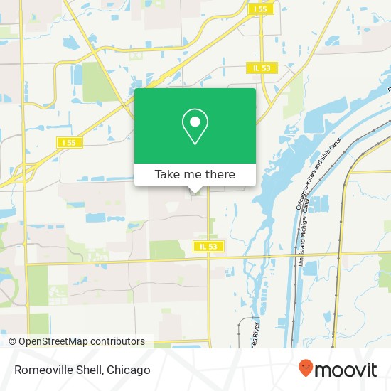 Romeoville Shell map