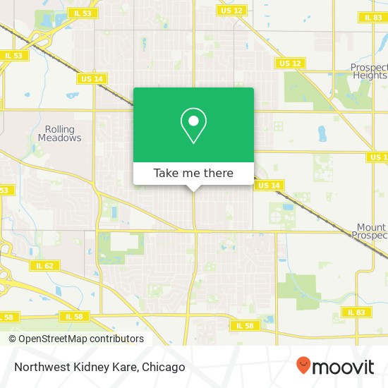 Mapa de Northwest Kidney Kare
