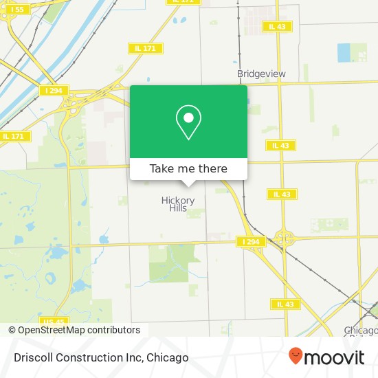 Driscoll Construction Inc map