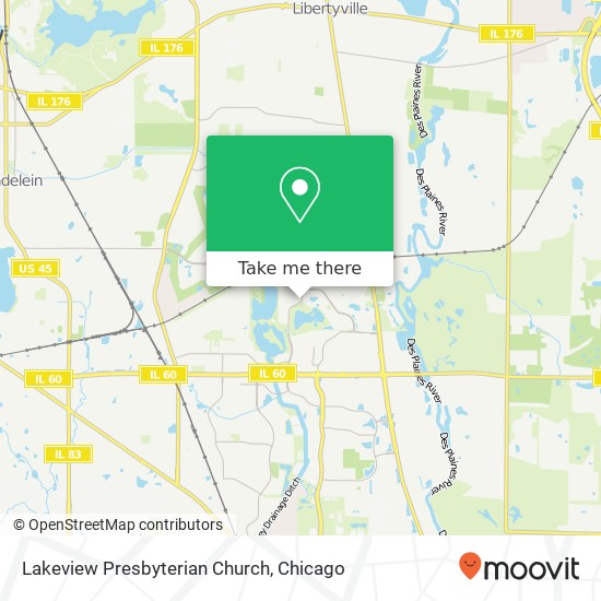 Lakeview Presbyterian Church map