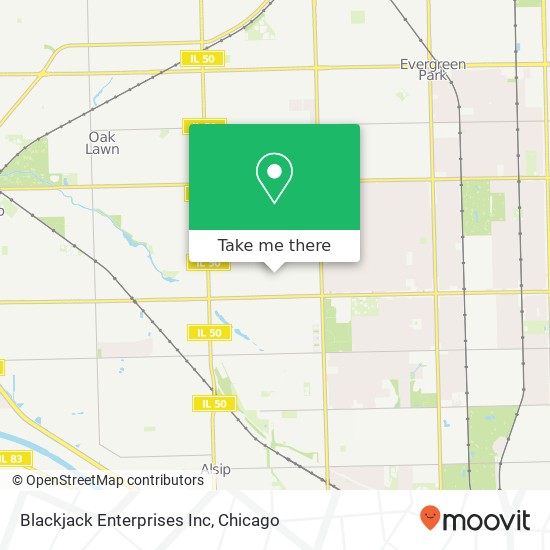 Blackjack Enterprises Inc map