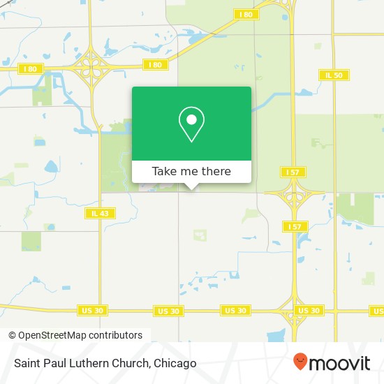 Saint Paul Luthern Church map