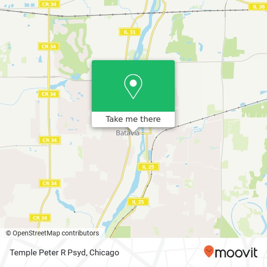 Temple Peter R Psyd map