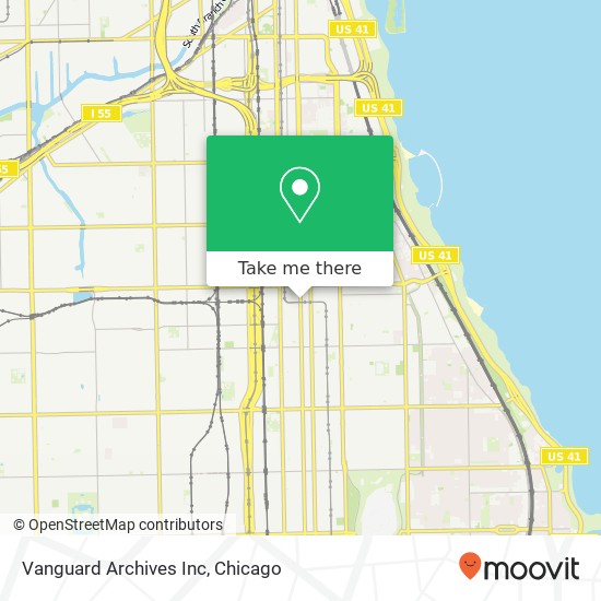 Vanguard Archives Inc map