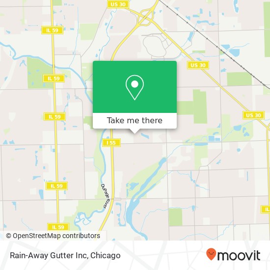 Mapa de Rain-Away Gutter Inc