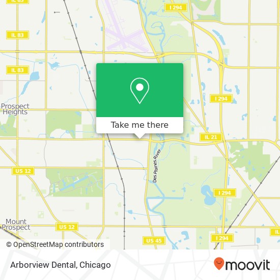 Mapa de Arborview Dental