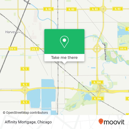 Affinity Mortgage map