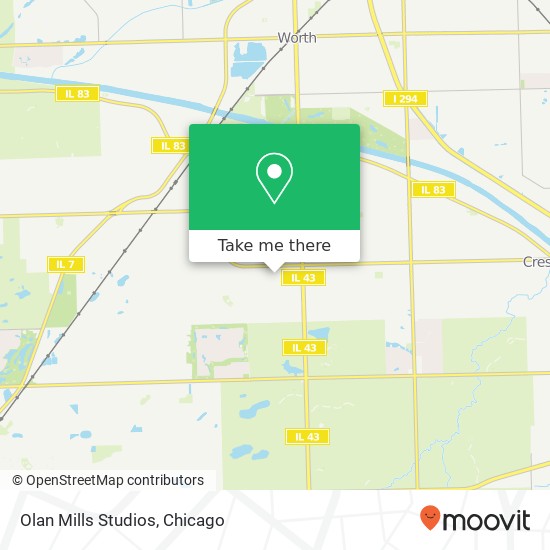 Olan Mills Studios map