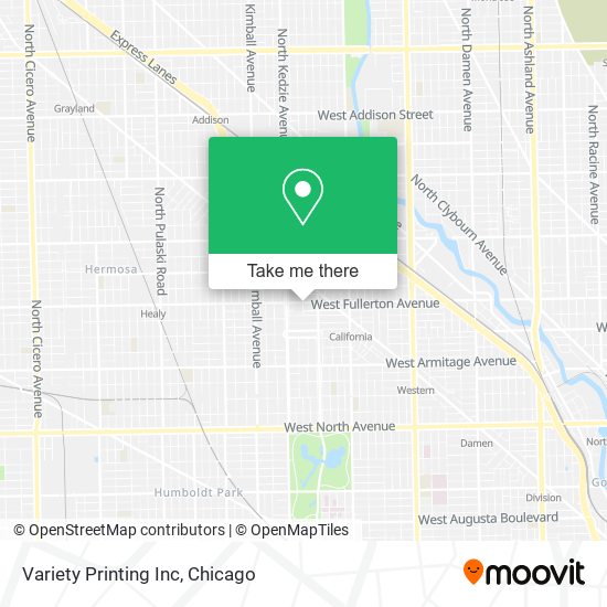 Variety Printing Inc map