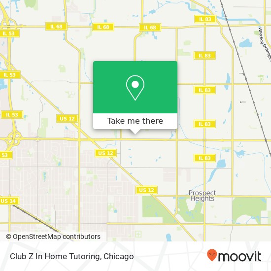 Mapa de Club Z In Home Tutoring