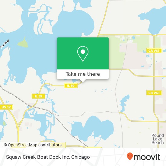 Squaw Creek Boat Dock Inc map