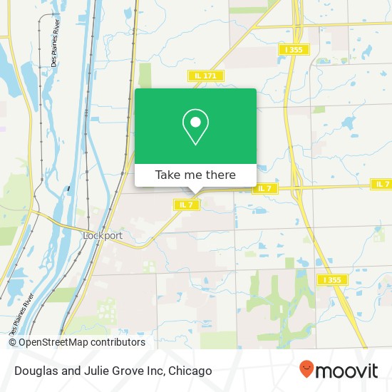 Douglas and Julie Grove Inc map