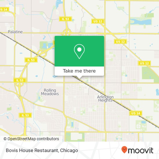Bovis House Restaurant map