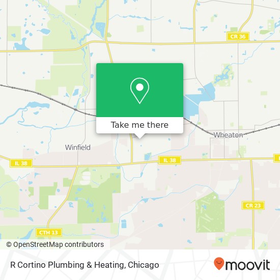 R Cortino Plumbing & Heating map