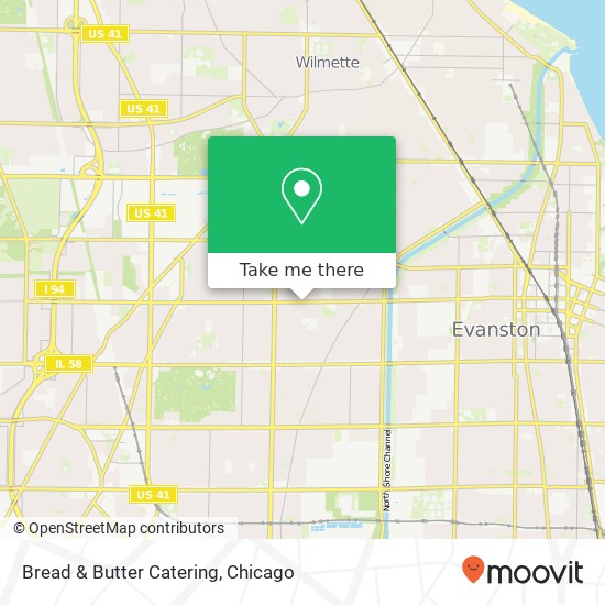 Bread & Butter Catering map