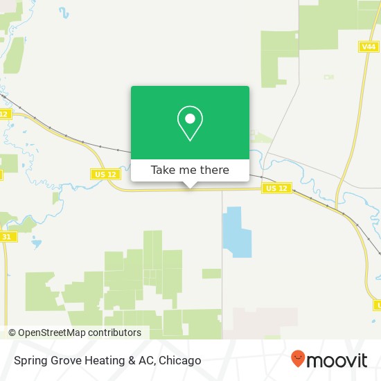 Mapa de Spring Grove Heating & AC