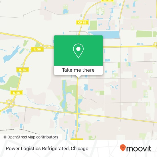 Power Logistics Refrigerated map