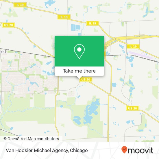 Mapa de Van Hoosier Michael Agency