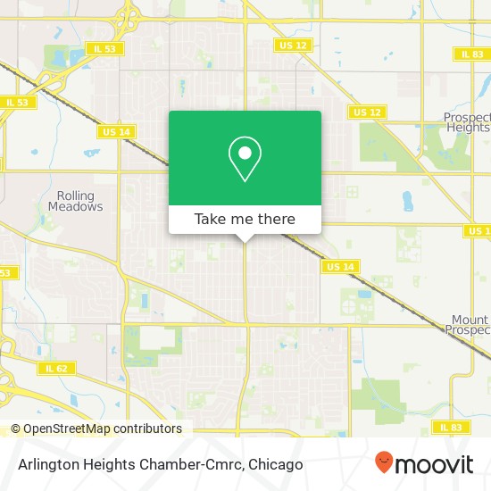 Mapa de Arlington Heights Chamber-Cmrc