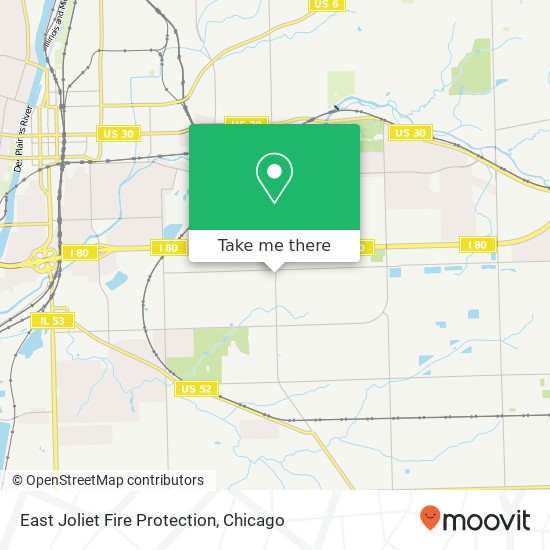 Mapa de East Joliet Fire Protection