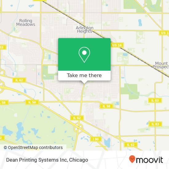 Dean Printing Systems Inc map